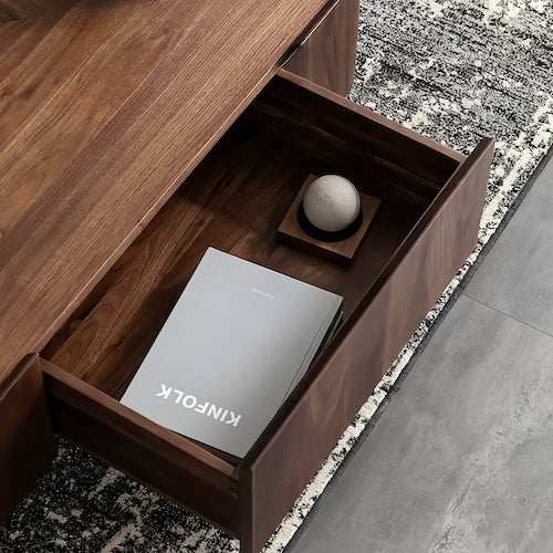 Living Room Coffee Table with Storage | Elegance & Utility - Orangme