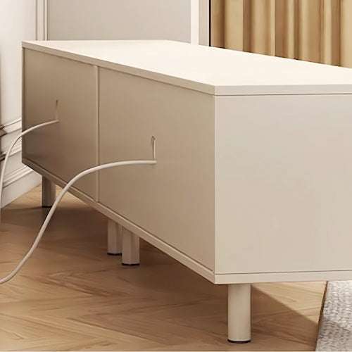 Glamour Minimalist White TV Cabinet - Orangme
