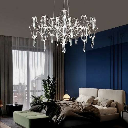 Crystal Chandelier - Stylish LED Design for Elegant Interiors - orangme.com