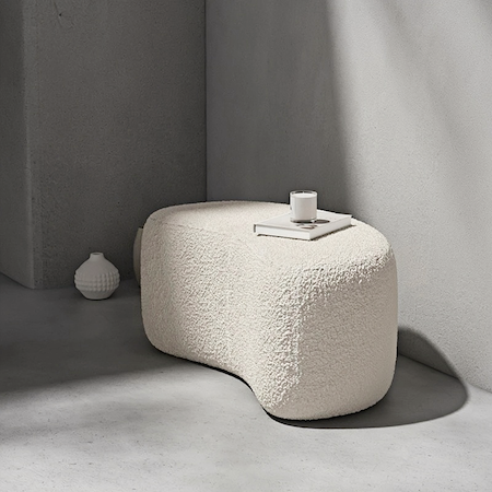 Stylish Upholstered Ottoman & Pouf - Orangme