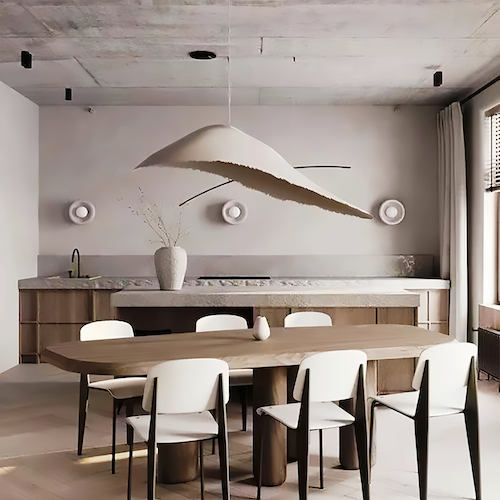 Living Room Pendant Light: Wabi Sabi Simple Design, Charming Fringe - orangme.com