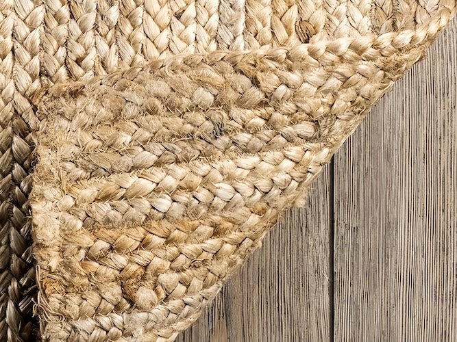 Jute Rug: Naturally Distressed Handwoven Art Piece - orangme.com