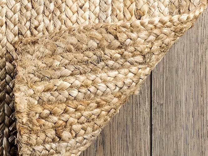 Jute Rug: Naturally Distressed Handwoven Art Piece - orangme.com