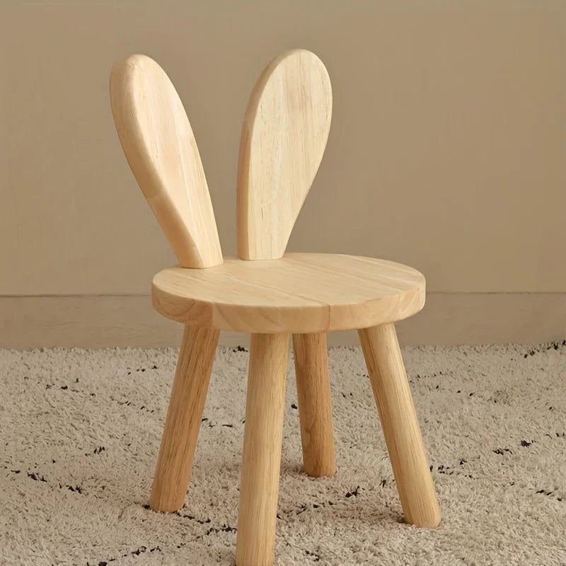 Adorable Rabbit Eared Kids Desk Chair - Perfect Fit for Little Learners - orangme.com