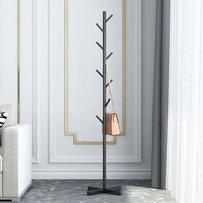 Black Household Coat Rack: Stylish Clothes Hanger for Organization - orangme.com
