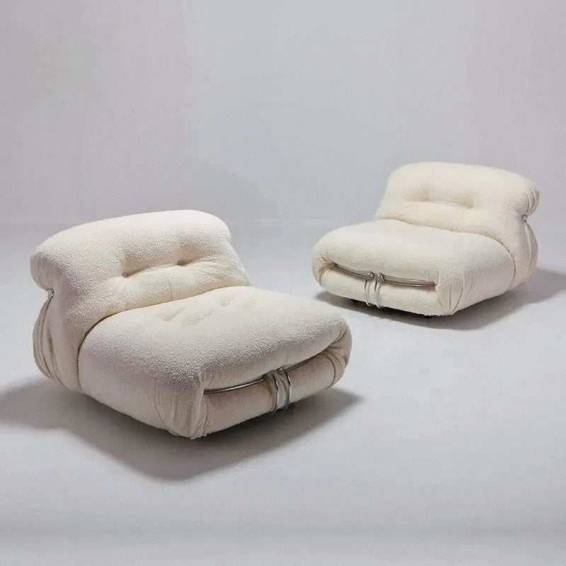 Sofa Set: Stylish Retro Seating with Sleek Lines & Plush Comfort - Orangme