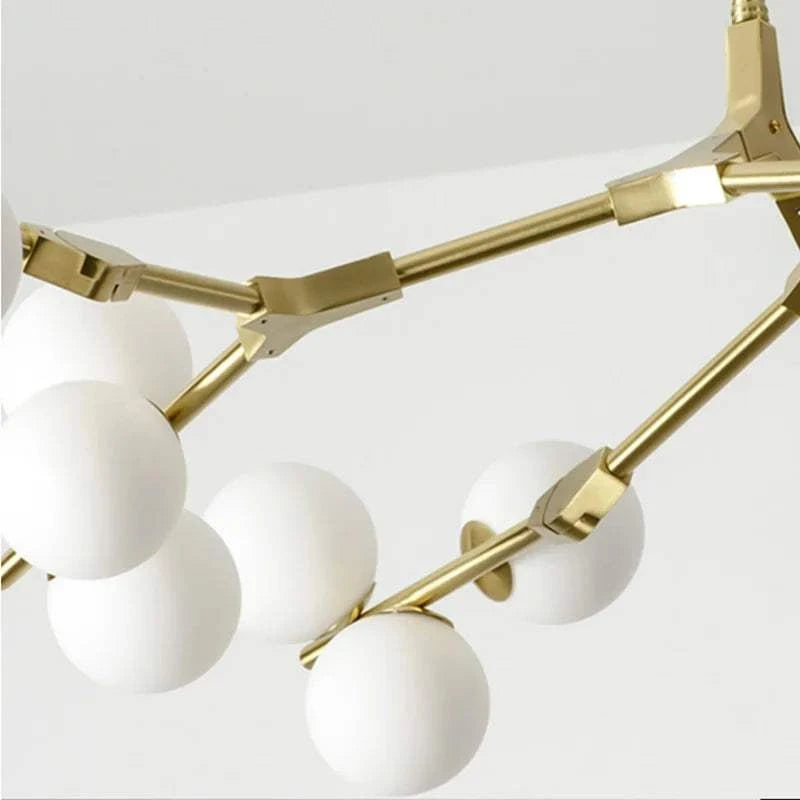 Chandelier Light with Customizable Hang Rods - Nordic Elegance - orangme.com