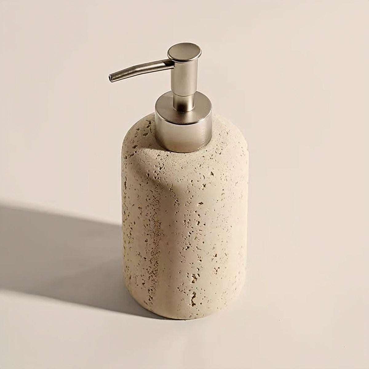 Toothbrush Holder | Elegant Travertine 4-Piece Bathroom Set for Bathrooms