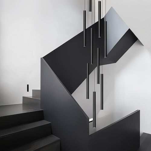 Floating Symphony Staircase Chandelier | Ethereal Ascent - orangme.com