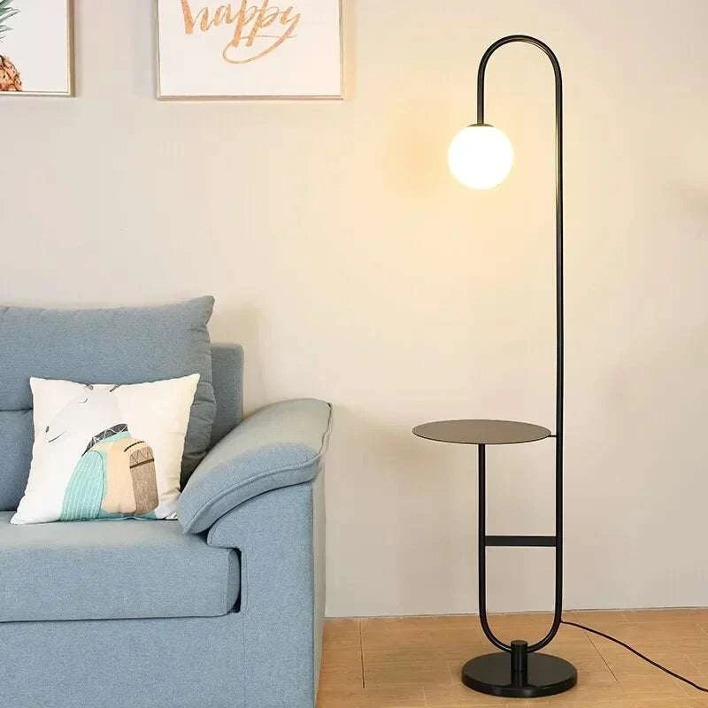 Funky Floor Lamp with Table | Modern Design Lighting - Orangme
