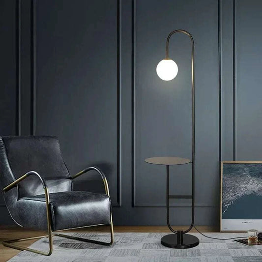 Funky Floor Lamp with Table | Modern Design Lighting - Orangme