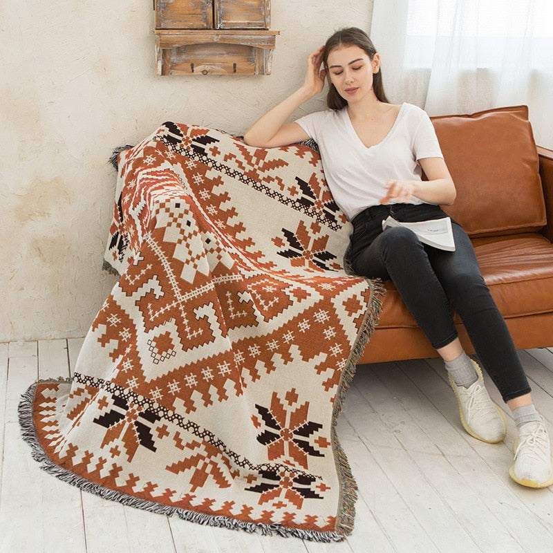 Quilted Throw Blanket | Ultimate ComfortOrangme