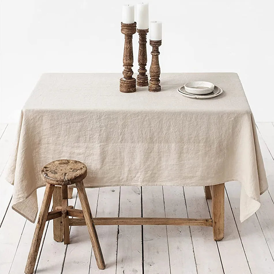 Linen Tablecloth | Enhance Dining with Vibrant Colors - orangme.com