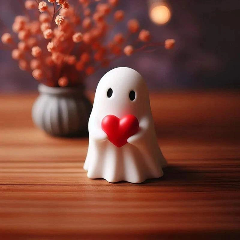 Halloween Ornaments | Finger Cute Ghost Statue - Orangme