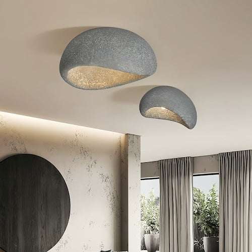 Japanese Wabi Sabi Led Ceiling Light | Timeless Aesthetic - Orangme