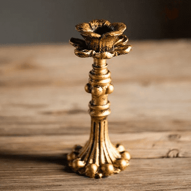 Gold Candle Holder | Vintage Candle Stick Holder - Orangme
