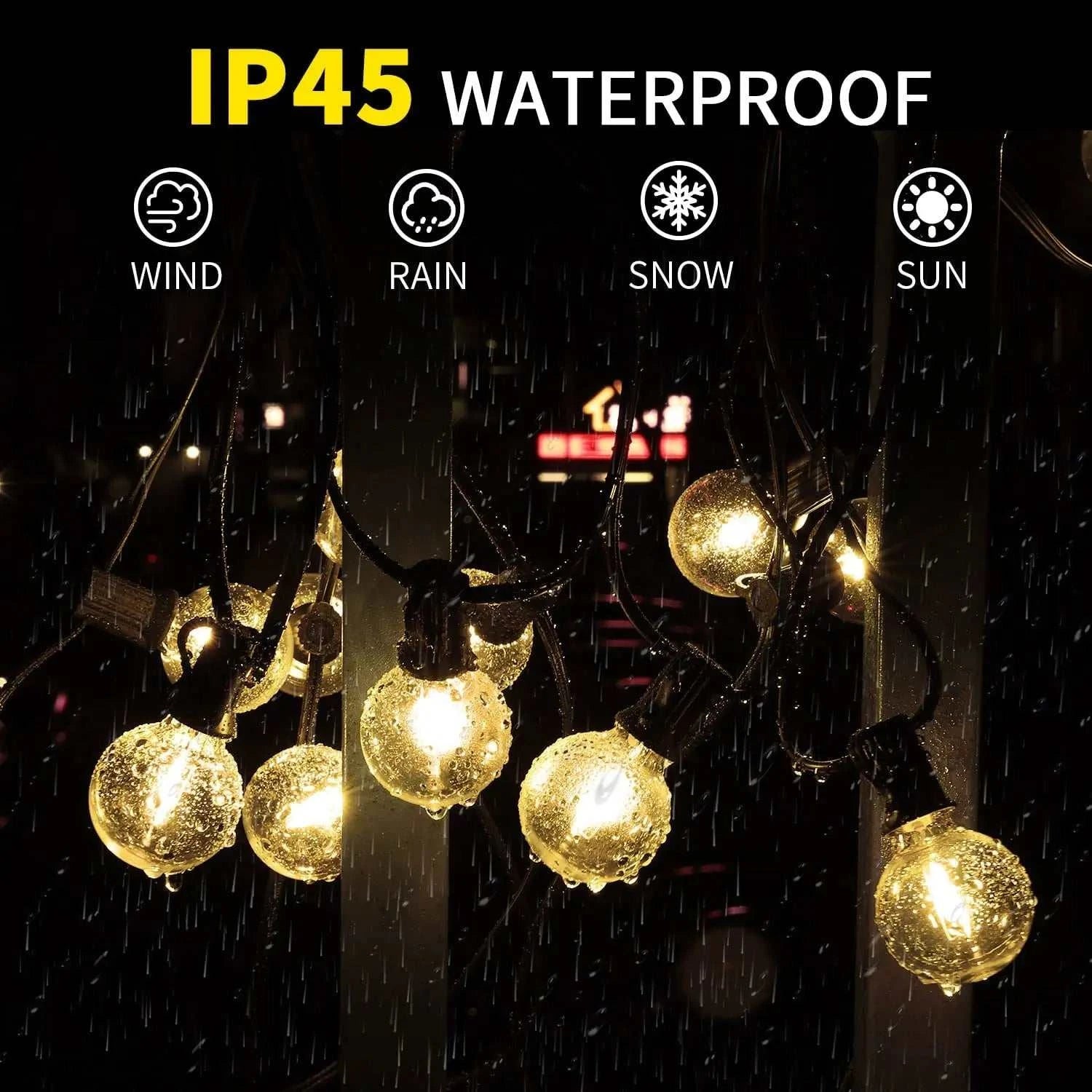 IP45 LED Waterproof Outdoor Light String for Festival DecorOrangme