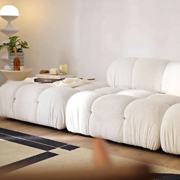 Lambswool sectional sofa for combination - orangme.com