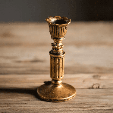 Gold Candle Holder | Vintage Candle Stick Holder - Orangme