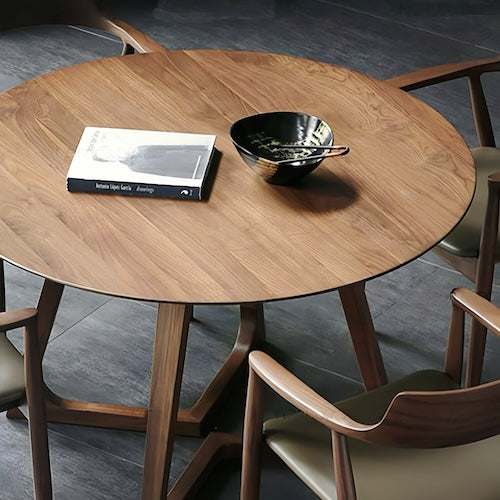 Solid Wood Dining Room Table | Classy Oak Dining Table - Orangme