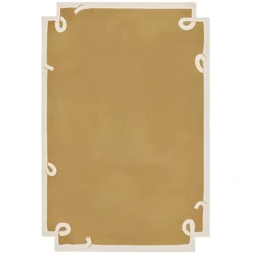 Retro Yellow Large Rug for Living Room - orangme.com