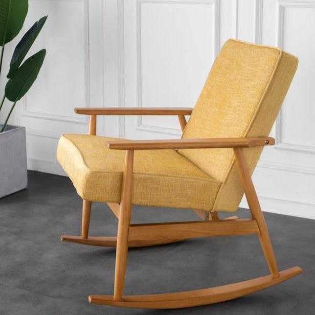 Ash Wood Rocking Chair | Chilling Home Decor - Orangme