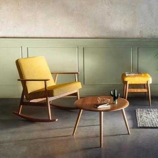 Ash Wood Rocking Chair | Chilling Home Decor - Orangme