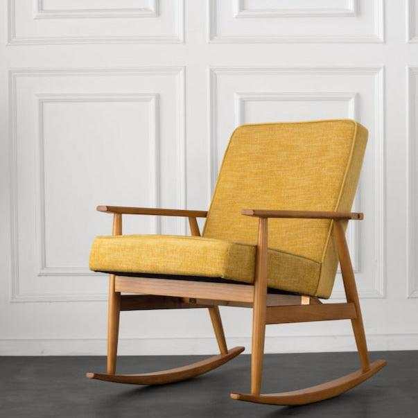 Ash Wood Rocking Chair | Chilling Home Decor - Orangme