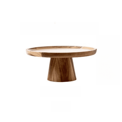 Wooden Cake Plate Stand | Unique Design - Orangme