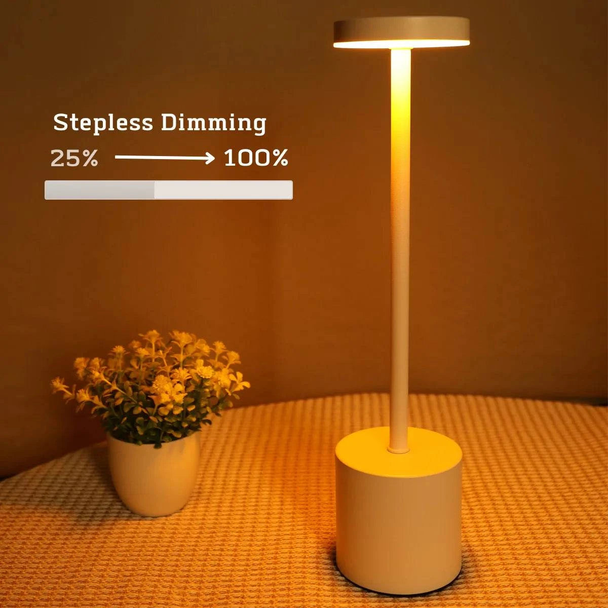 LED Wireless Desk Lamp | Convenient, Flexible,Tangle-Free