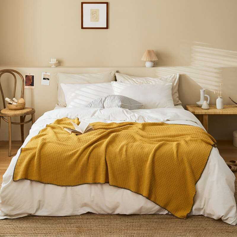 Cotton Waffle Blanket | Endless Warmth at HomeOrangme