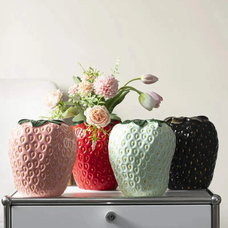 Strawberry Vase | Sweet Décor Accent