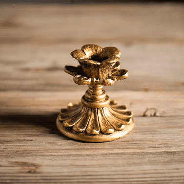 Gold Candle Holder | Vintage Candle Stick Holder - Orangme