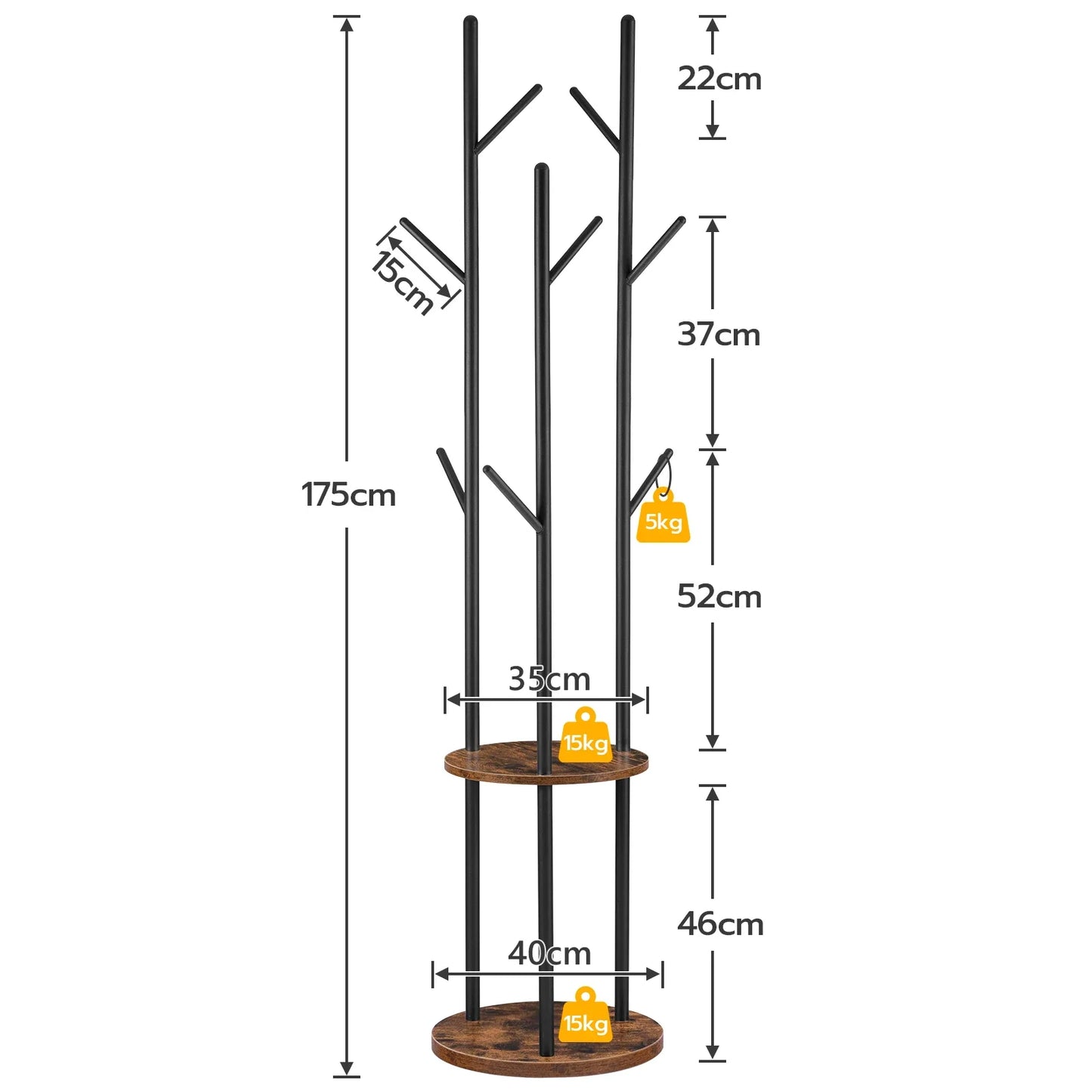 Coat Rack: The Ultimate Space-Saving Solution with 8 Hooks - orangme.com