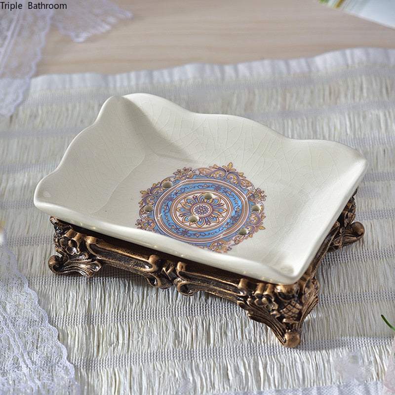 Vintage Charm Soap Dish: Elegant Design with Timeless AppealOrangme