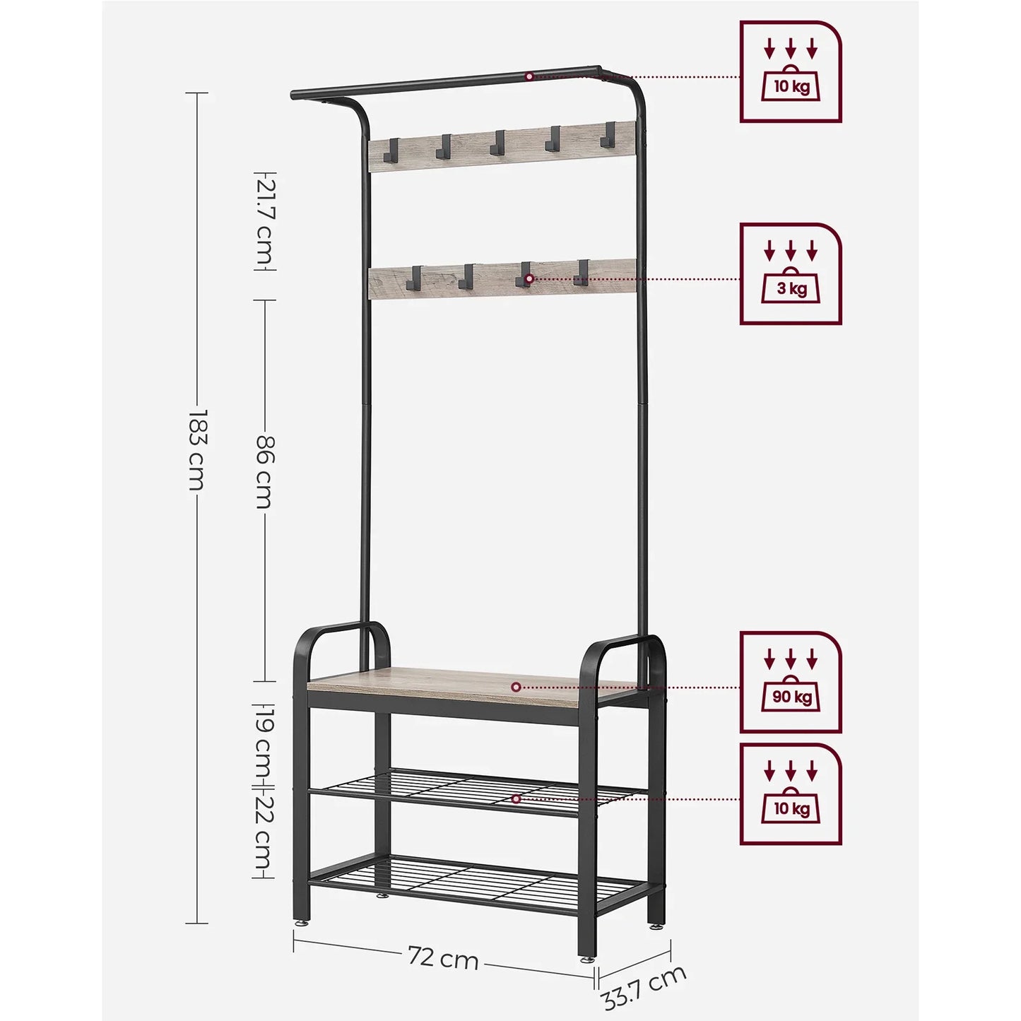 Coat and Shoe Rack: 4-in-1 Organizer for Your Entryway - orangme.com