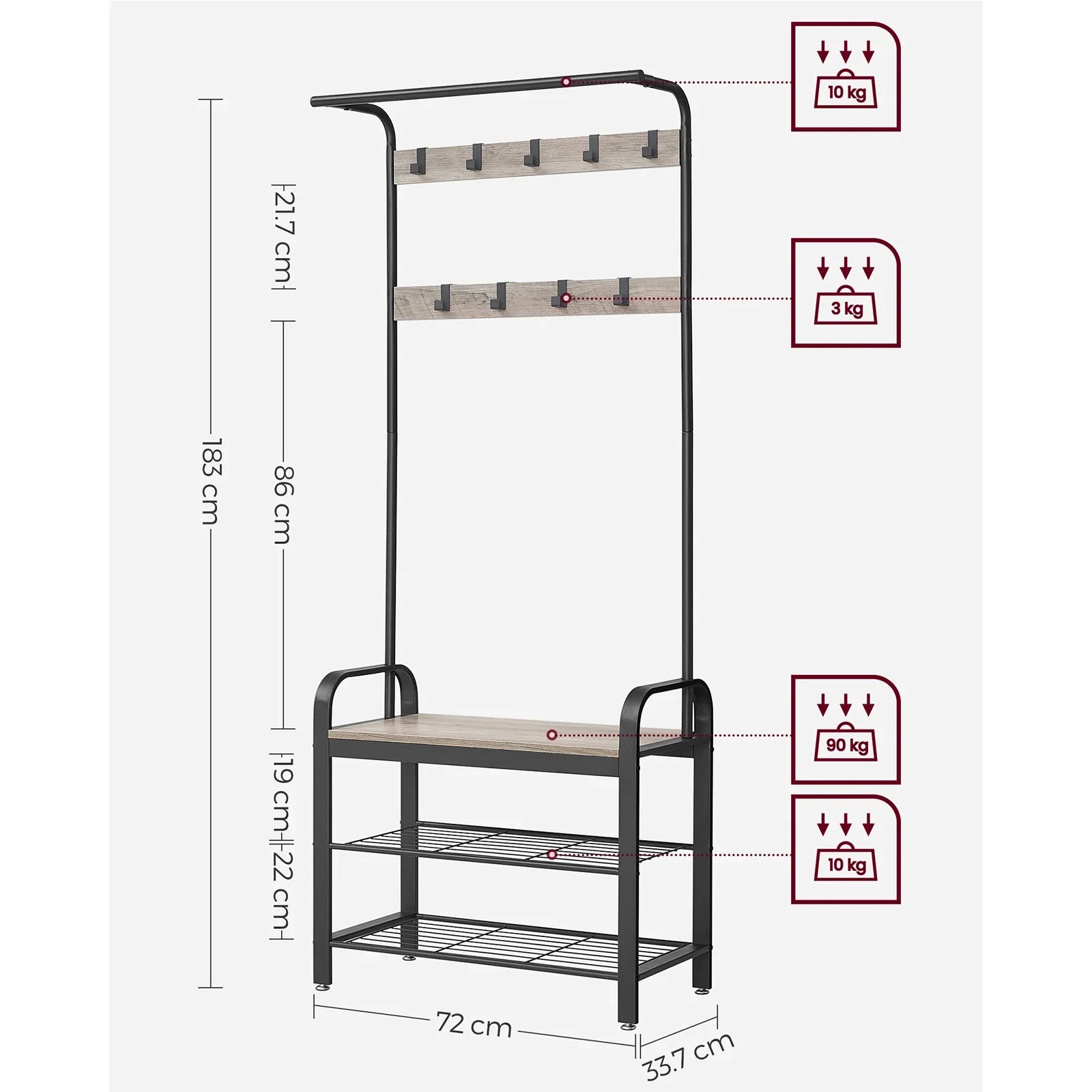 Coat and Shoe Rack: 4-in-1 Organizer for Your Entryway - orangme.com