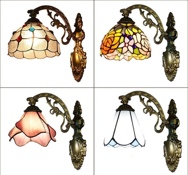 Stained Glass Wall Sconce - Add European Style to Any Room