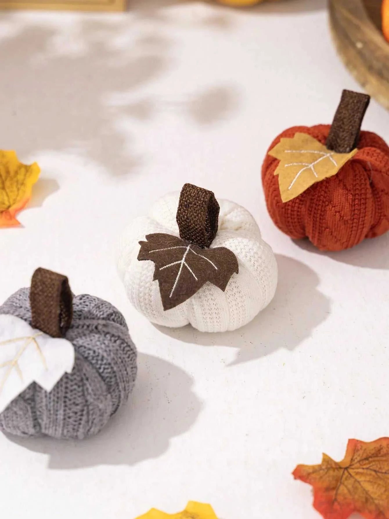 Knitted Pumpkin | Perfect Halloween Thanksgiving Decoration - Orangme