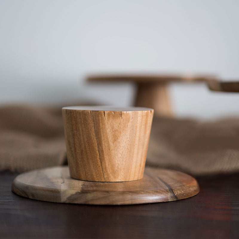 Wooden Cake Plate Stand | Unique Design - Orangme