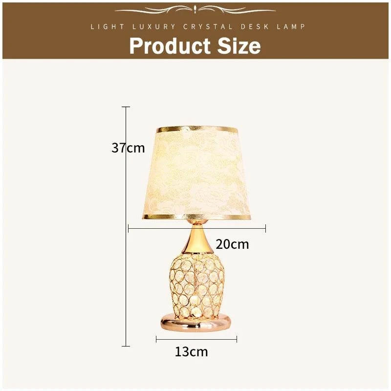 Crystal Table Lamp | Enhance Décor with Elegant Lighting - Orangme