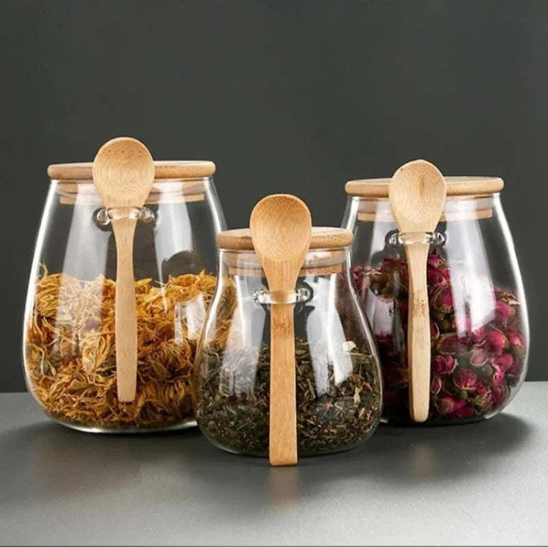 Küchen-Glasbehälter zur Lebensmittelaufbewahrung