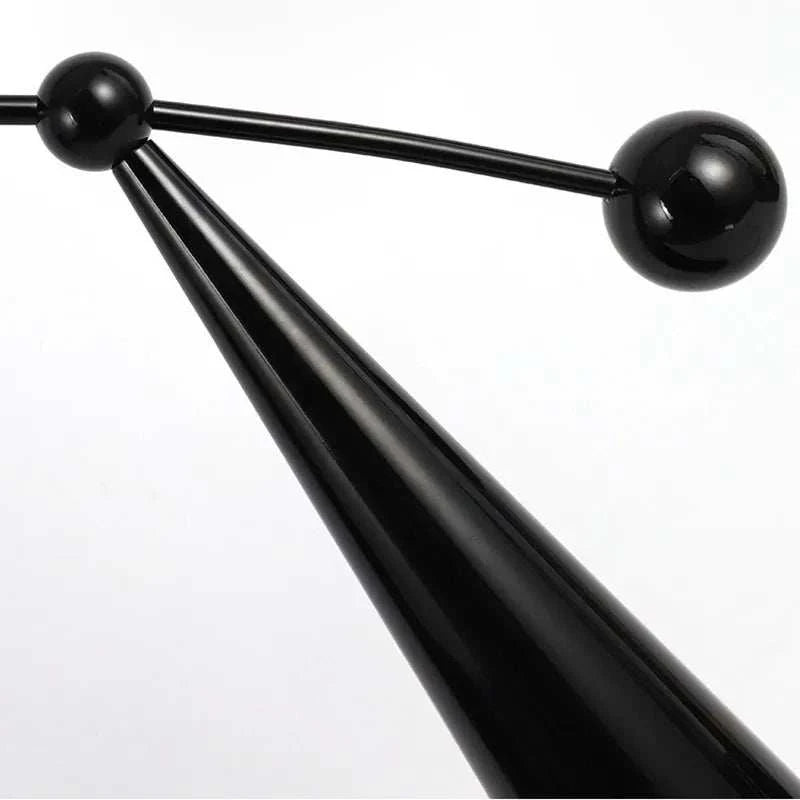 LED Floor Lamp with Sleek Cone Base & Elegant Tilted Globe Shade - Orangme