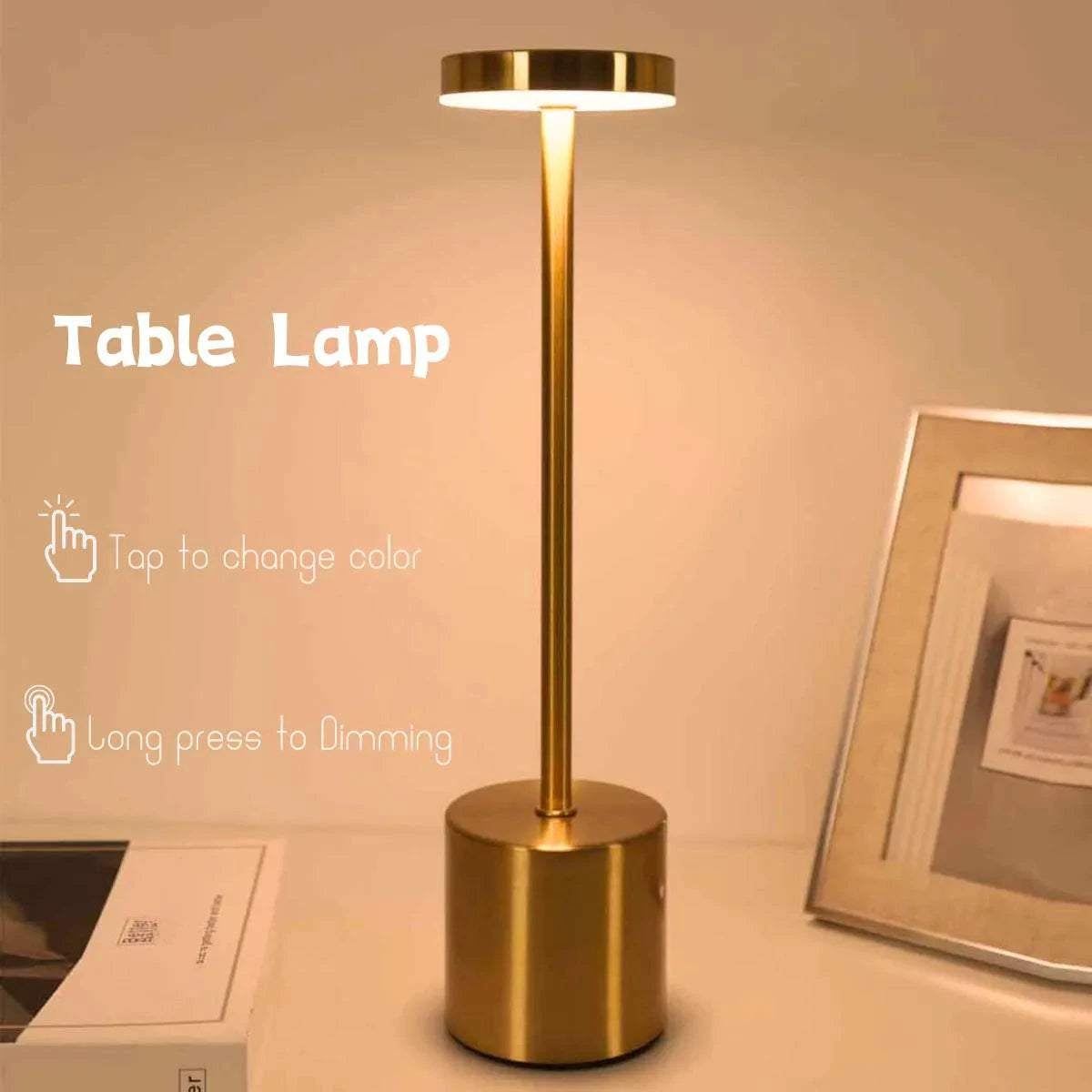 LED Wireless Desk Lamp | Convenient, Flexible,Tangle-Free