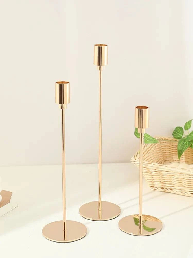 Vintage Candle Holder | Brass Candlesticks - Orangme