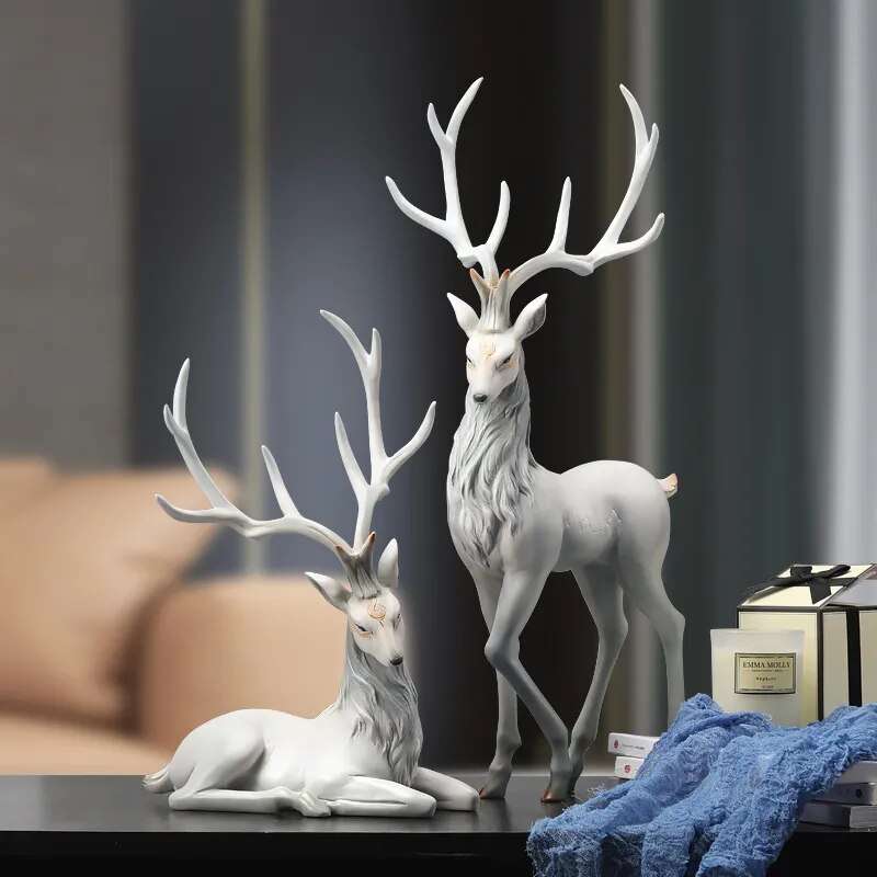 High End Deer Statue | Home Decoration Ornaments - Orangme