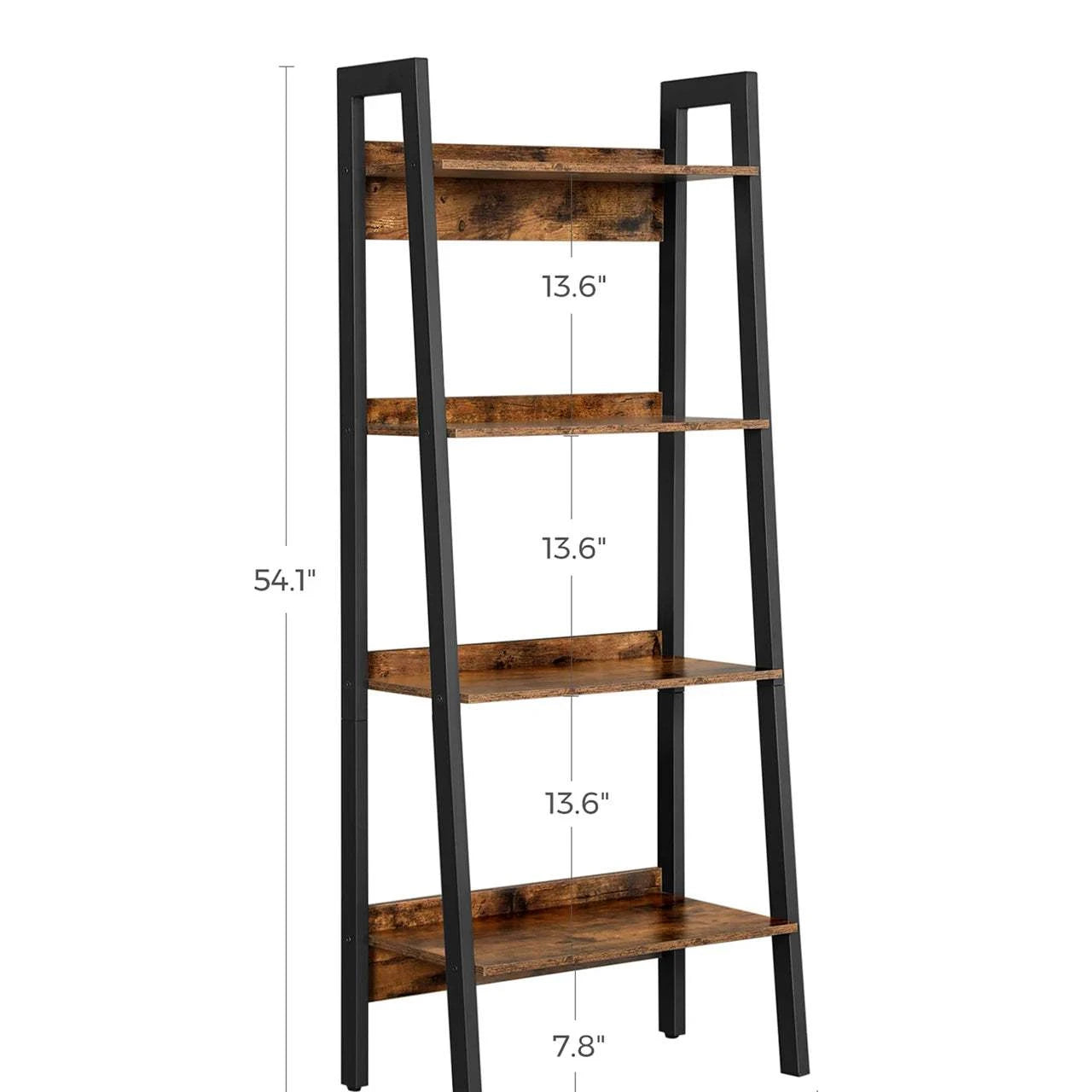 Space-Saving 4-Tier Ladder Shelf: Narrow Design for Small SpacesOrangme