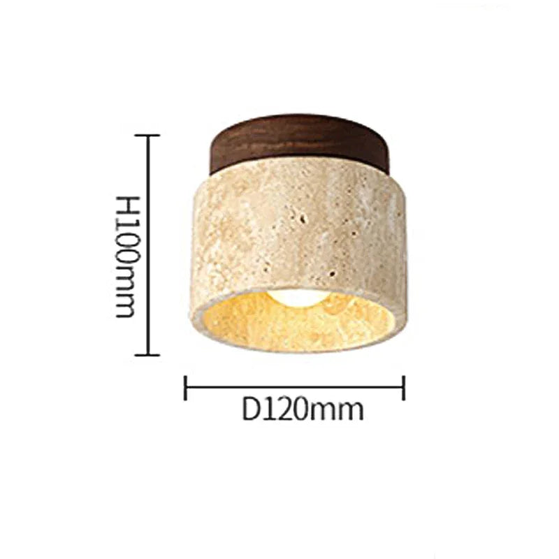 Wabi Sabi Yellow Marble Bedroom Ceiling Lights - orangme.com