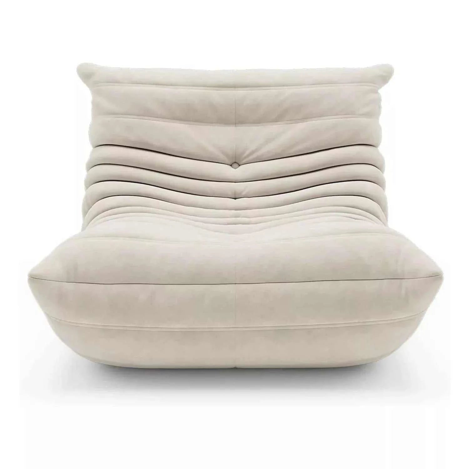 Modern Togo Chair with soft, layered upholstery for ultimate comfort and style.