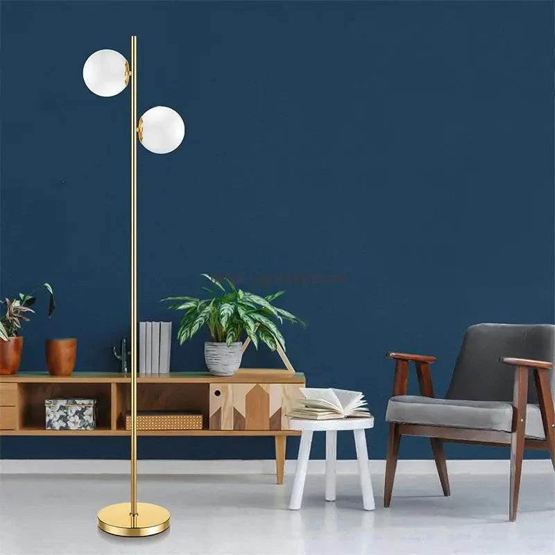 Glass Ball Floor Lamp | Modern Elegance
